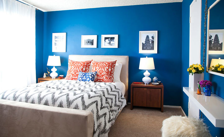 Trang trí phòng ngủ dịu mát với sắc xanh nhẹ nhàng