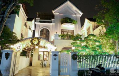Biệt thự tràn ngập màu sắc Giáng sinh tại Hà Nội